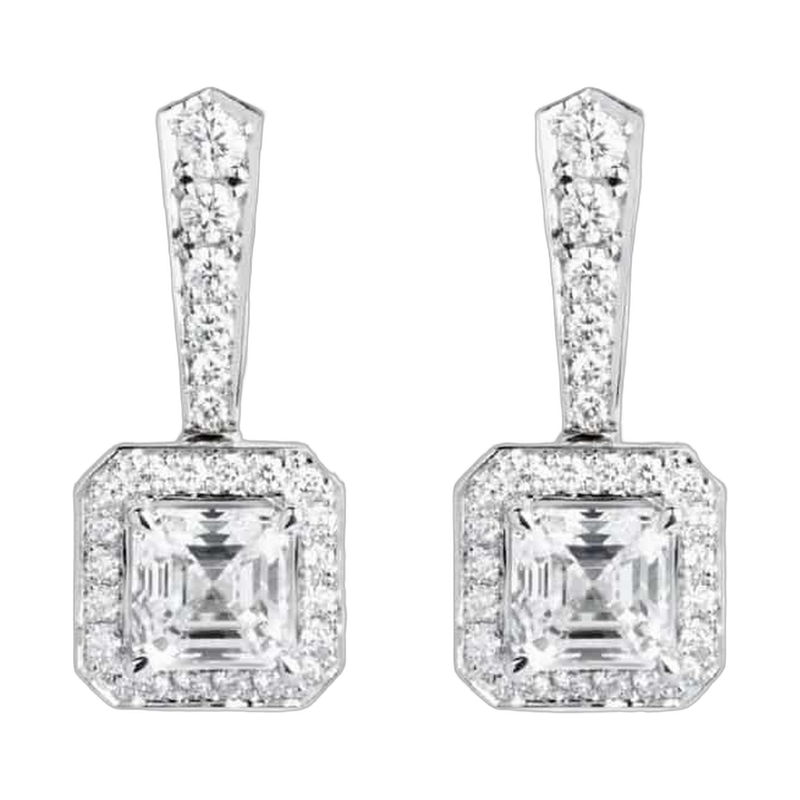 Drop Diamond Earrings