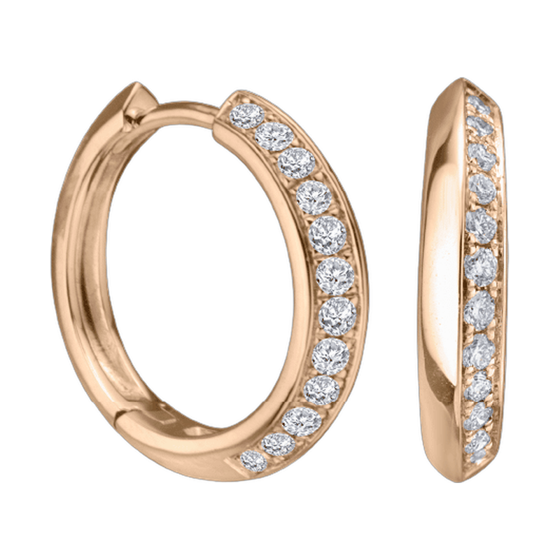 Rose Gold Hoop Earrings