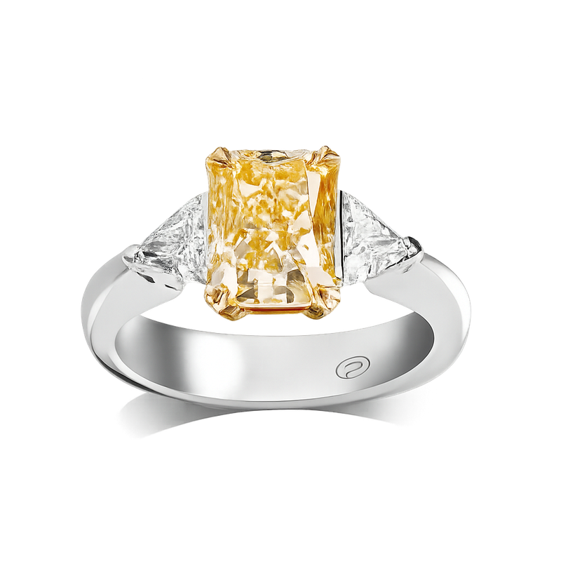 Yellow Diamond Trinity Ring