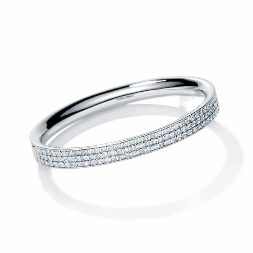 White Diamond Bracelet Cuff