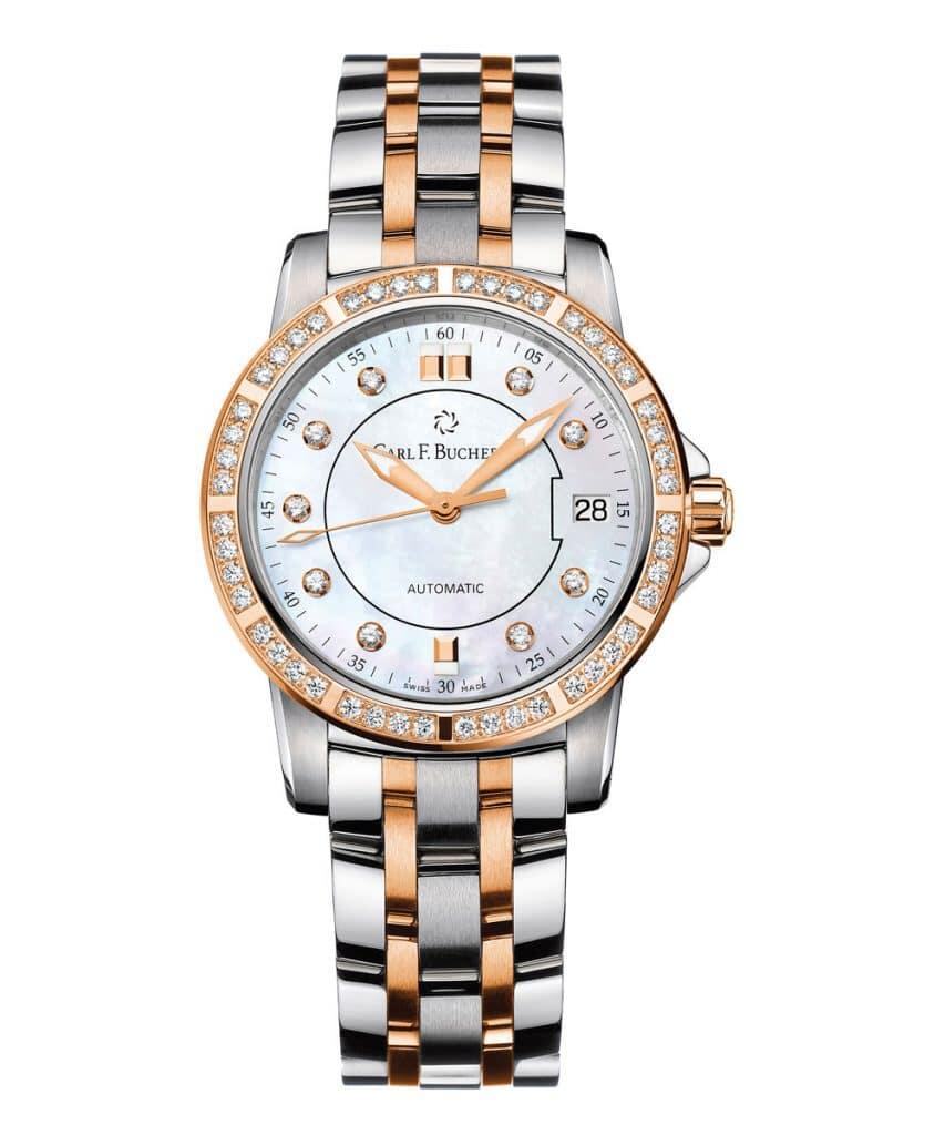 Carl F. Bucherer Patravi AutoDate stainless Steel/18k Rose Gold Watch