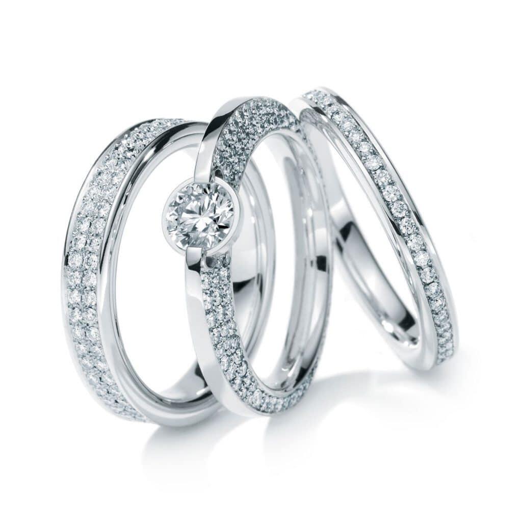 White Diamond Wedding Band